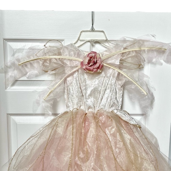 Unicorn Fairy Princess Costume Set with Velcro Wings & Horn/Ears Headband Sz 6X - Picture 6 of 11